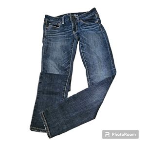 American Eagle Skinny Kick Jeans Women's Size 6 Super Stretch Low Rise Denim